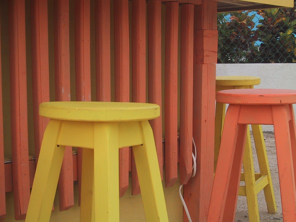 Colorful Beach Stools